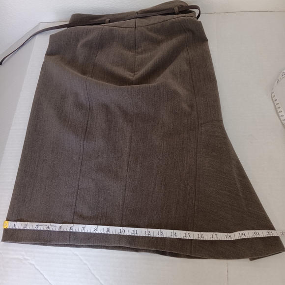 Worthington Two-Piece Skirt Suit Women's Size 4 Brown/Beige Button Blazer - Picture 14 of 16